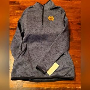 Notre Dame Zip Up Pull Over Medium 8/10